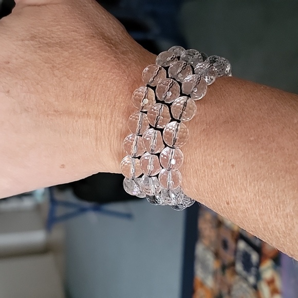 Clear Quartz Beaded Bracelet - Picture 5 of 5